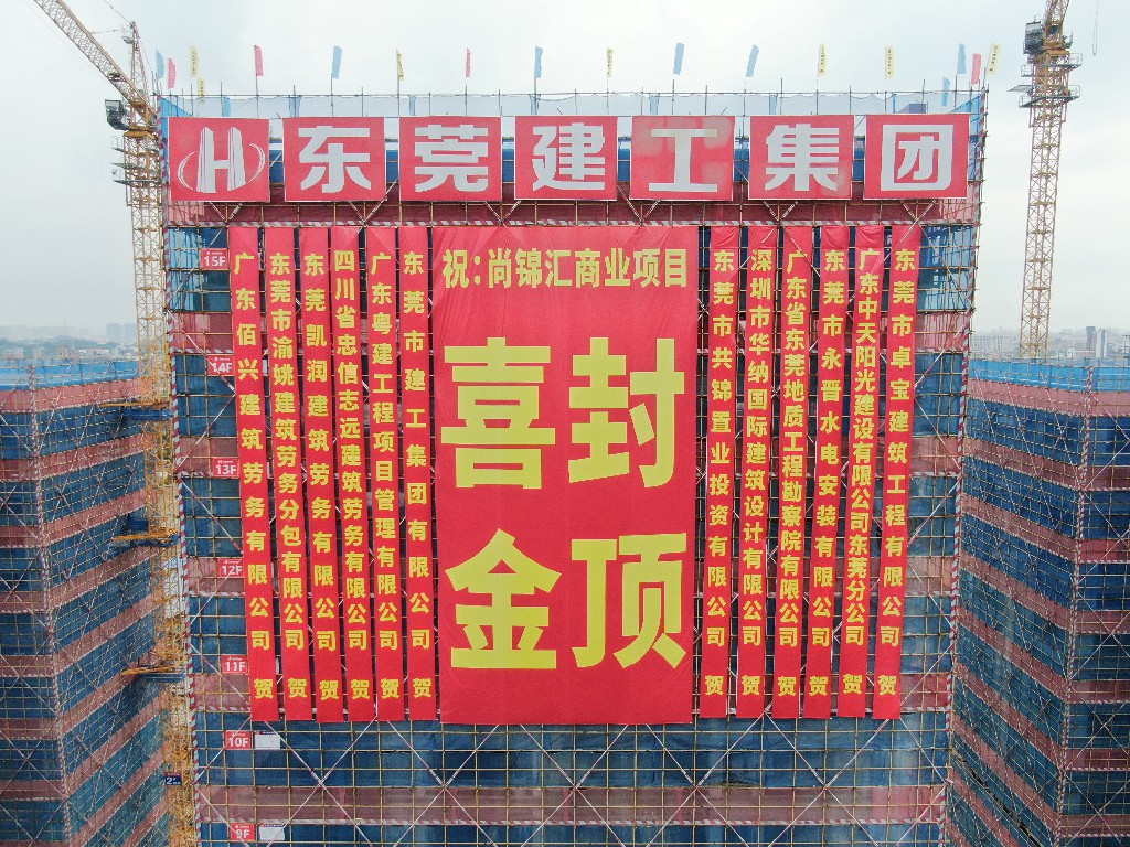 喜封金頂，不負(fù)佳期丨茶山尚錦匯項(xiàng)目封頂儀式圓滿舉行(圖20)